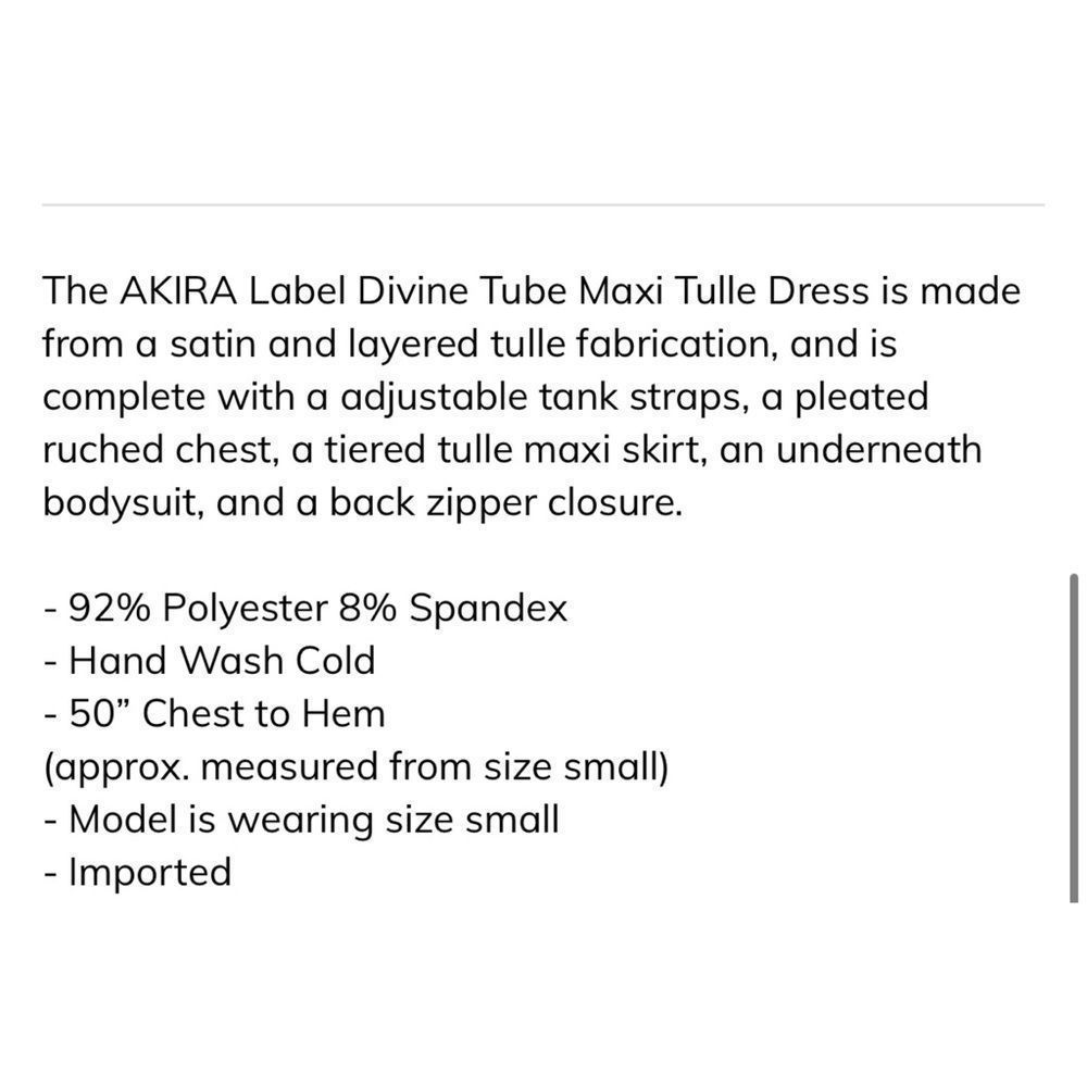 Akira Tulle Dress - Picture 7 of 7